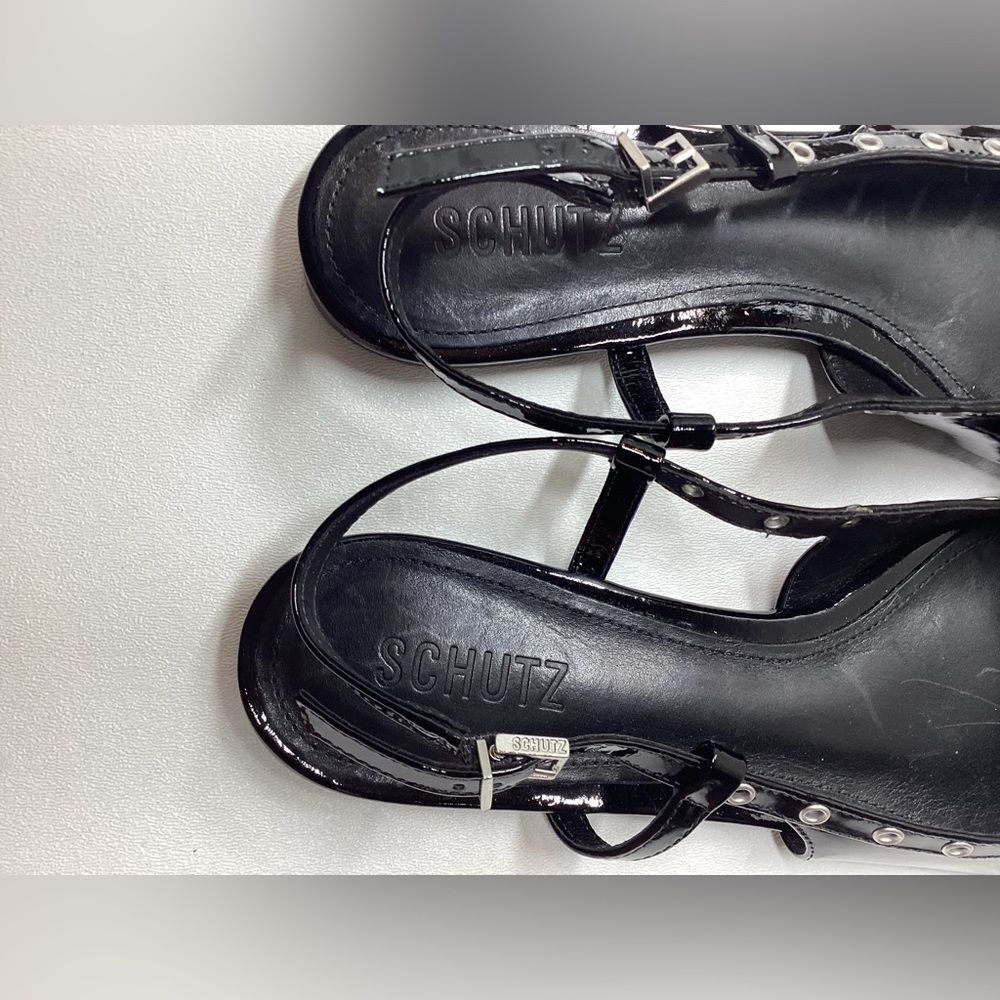 Schutz Ruth Patent Leather Flat In Black Size  8 - Picture 13 of 13